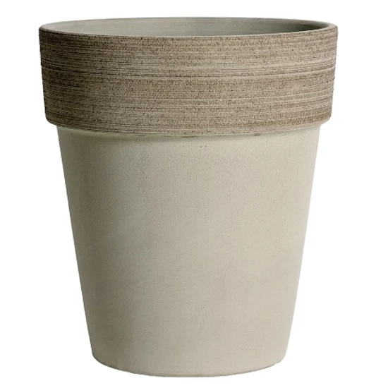 Kerámia cserép ALTO V 19CM FEKETE    