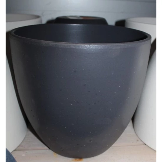 Kerámia cserép MURANO ARENA 25CM FEKETE    