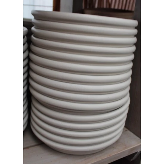 Kerámia kerek alátét 28CM FEHÉR      