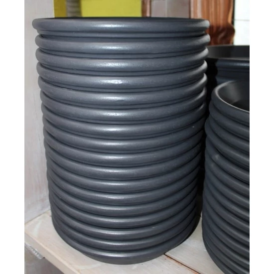 Kerámia kerek alátét 28CM FEKETE      