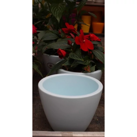 Kerámia kaspó KERÁMIA LIMOGES HALVÁNYKÉK 19CM    