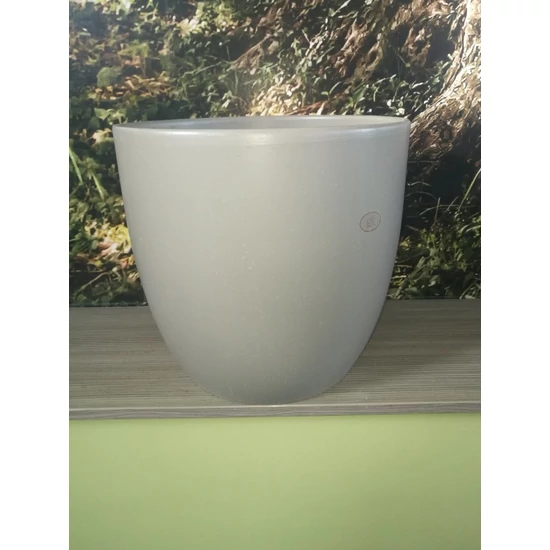 Kerámia kaspó BASEL VILÁGOSSZÜRKE MATT 35CM    