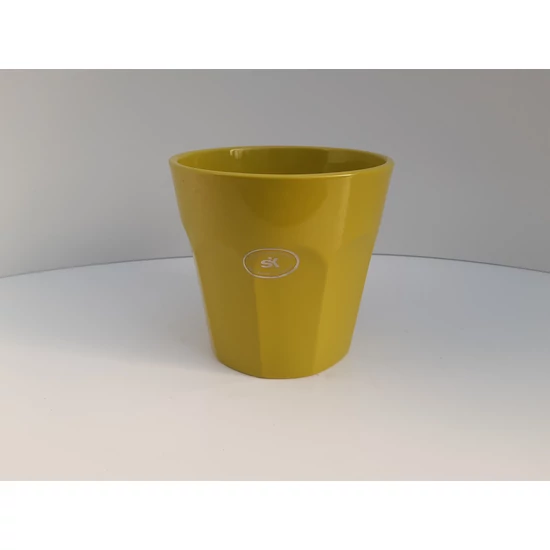 Kerámia Kaspó KERÁMIA PICARDIE FÉNYES LIME ZÖLD 16CM  