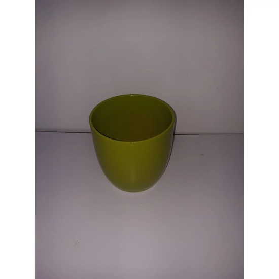 Kerámia kaspó BASEL VILÁGOSZÖLD MATT 19CM    