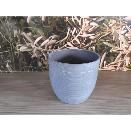 Kaspó BERGAMO VILÁGOSSZÜRKE 21CM     