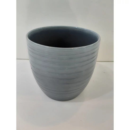 Kaspó BERGAMO VILÁGOSSZÜRKE 24CM     