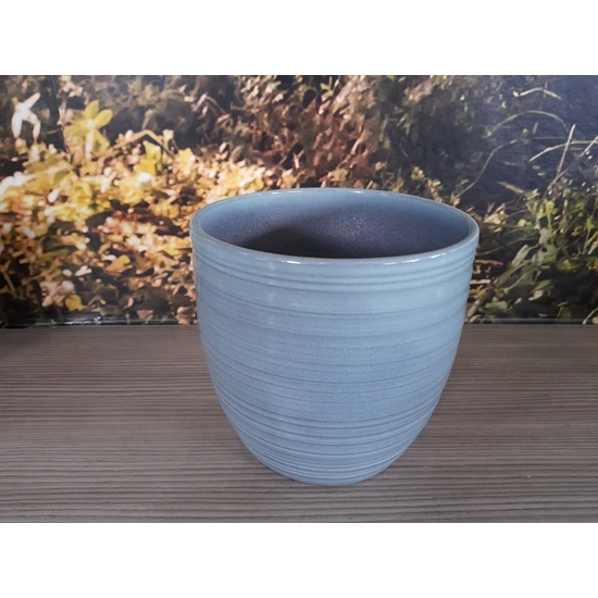 Kaspó BERGAMO MINT ZÖLD 21CM    
