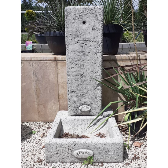 Kő kút BALATON /EGYENES/ 50×44×92 SZÜRKE/ANTRACIT  