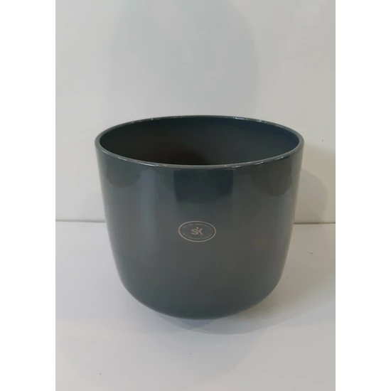 Kerámia kaspó BARI ZÖLDESKÉK 21CM     