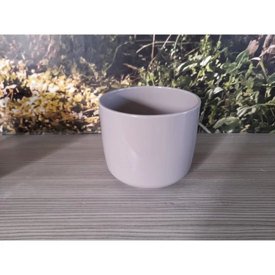Kerámia kaspó BARI SZÜRKÉSBARNA 13CM     