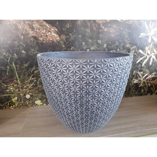 Kültéri kaspó NDT NASHVILLE ANTIK FEKETE 37/32,5 CM  