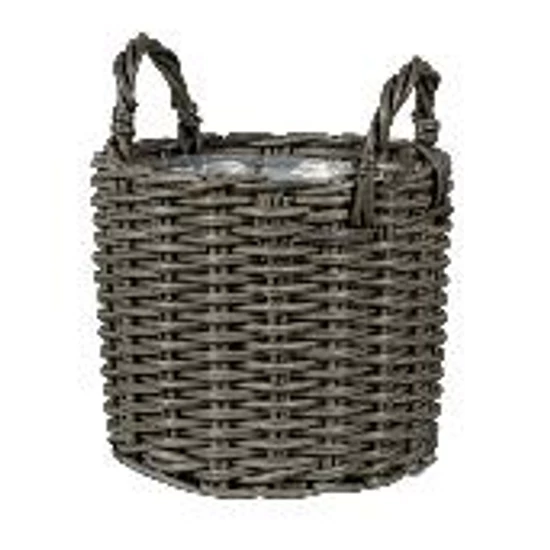 Bélelt fonott füles kosár NDT KENSINGTON SZÜRKE 26/24 CM   