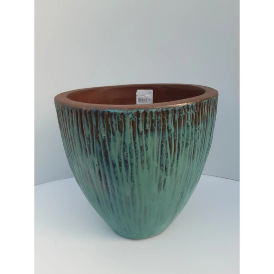 Kültéri kaspó NDT BREMEN JÉG ZÖLD KERÁMIA 32/32 CM 