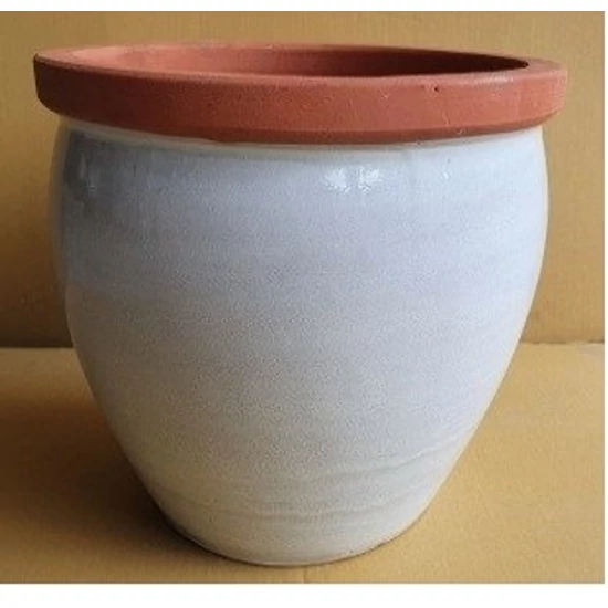 Kültéri kaspó NDT BONN FEHÉR 36/30 CM   