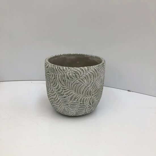 Kerámia kaspó NDT ROTTERDAM ZÖLD 14/13 CM   