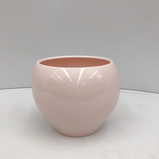 Kerámia kaspó NDT LUNA SPHERE RÓZSASZÍN 15,8/12,7 CM  