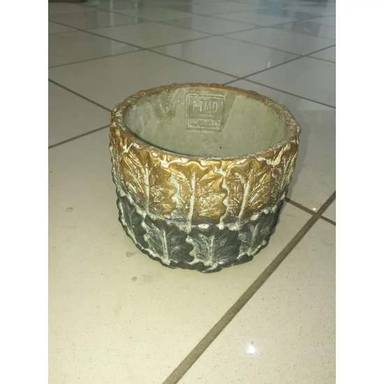 Cement kaspó PTMD RITCHY BLACK S    