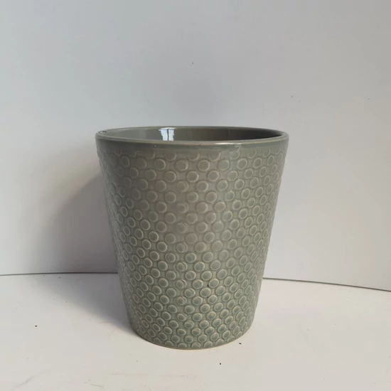 Kerámia kaspó NDT COPENHAGEN ZÖLD 13/13,5 CM   