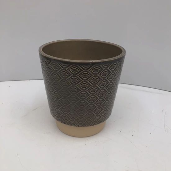 Kerámia kaspó NDT ODENSE UG SZÜRKE 15/15,5 CM  