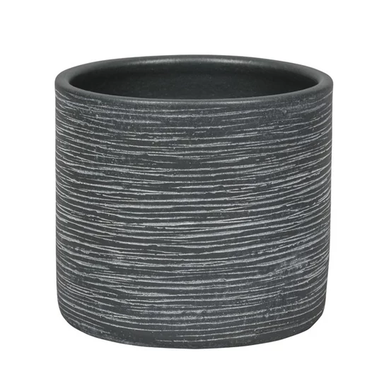Kerámia kaspó NDT LE HAVRE SZÜRKE 16/14CM   