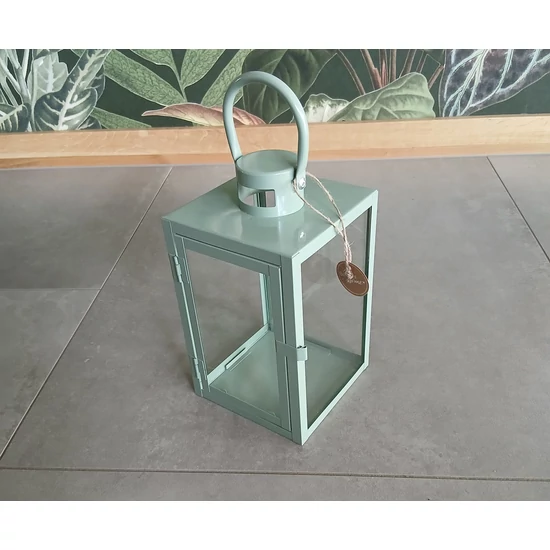 Lámpás LÁMPÁS HALVÁNYZÖLD 20CM