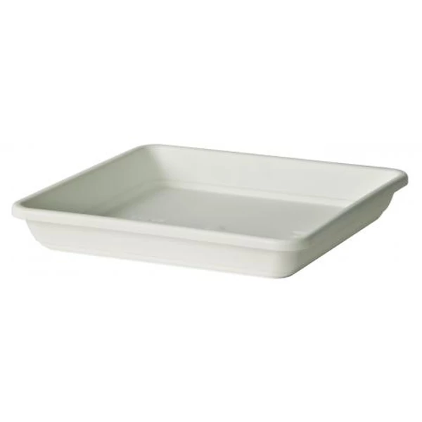 Műanyag cserépalátét MŰANYAG CSERÉPALÁTÉT NÉGYSZÖGLETES KREA WHITE 45 CM 171103