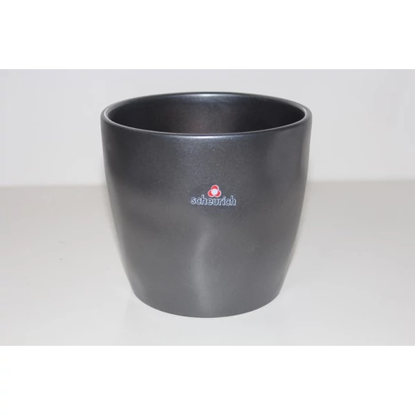 Kerámia kaspó KERÁMIA SZÍNES 811/14 GRAPHITE METAL   