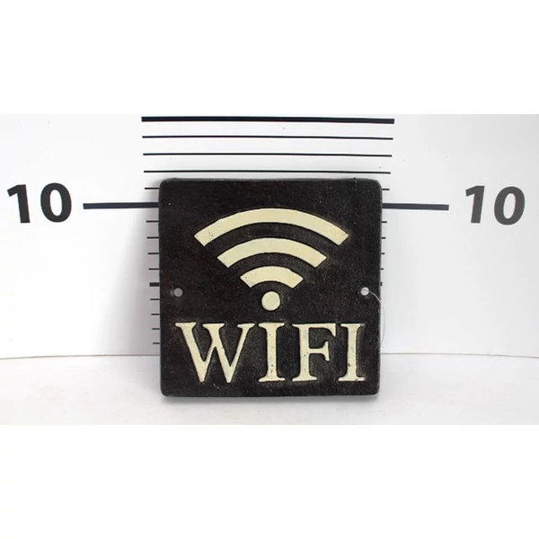 Fém tábla WIFI 12×12CM      