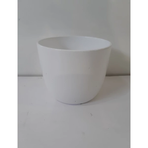 Kerámia kaspó SEVILLA FEHÉR 12CM     