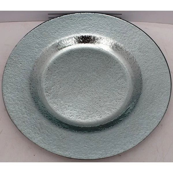 Üvegtál EZÜST 27,5CM      