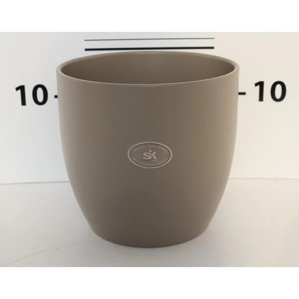 Kerámia kaspó BASEL SZÜRKÉSZÖLD MATT 19CM    