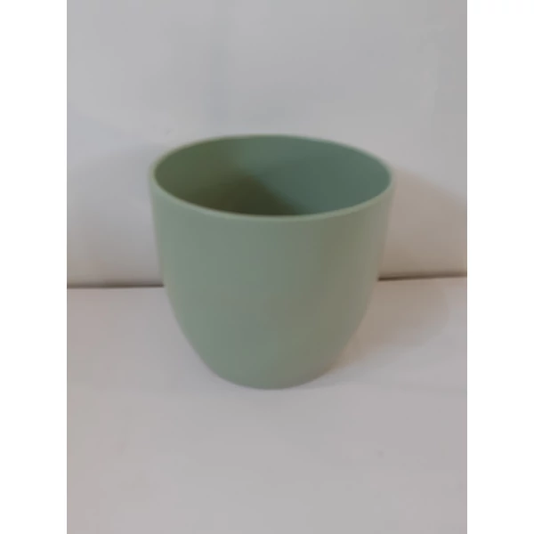 Kerámia kaspó BASEL VILÁGOSZÖLD MATT 14CM    