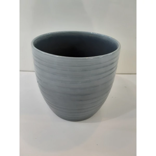 Kaspó BERGAMO VILÁGOSSZÜRKE 24CM     