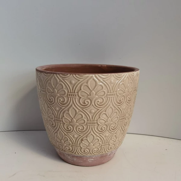Kerámia kaspó PTMD BEIGE L     