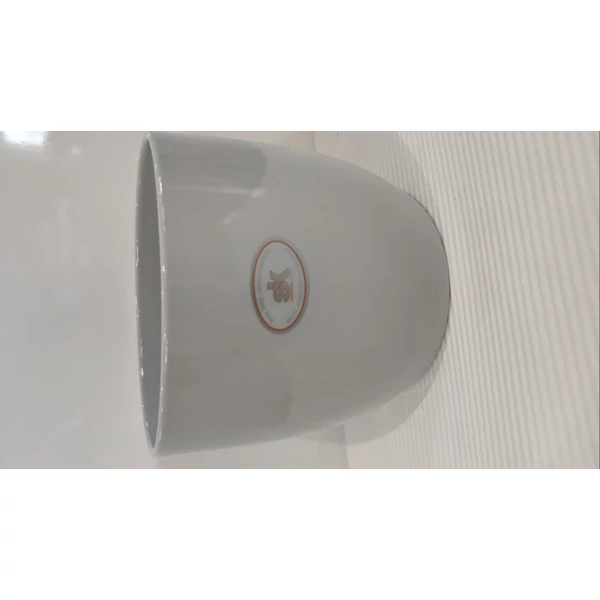 Kerámia kaspó BASEL VILÁGOSSZÜRKE 19CM     