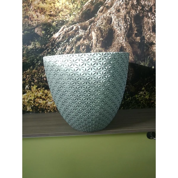 Kültéri kaspó NDT NASHVILLE ZÖLD 44/39 CM   