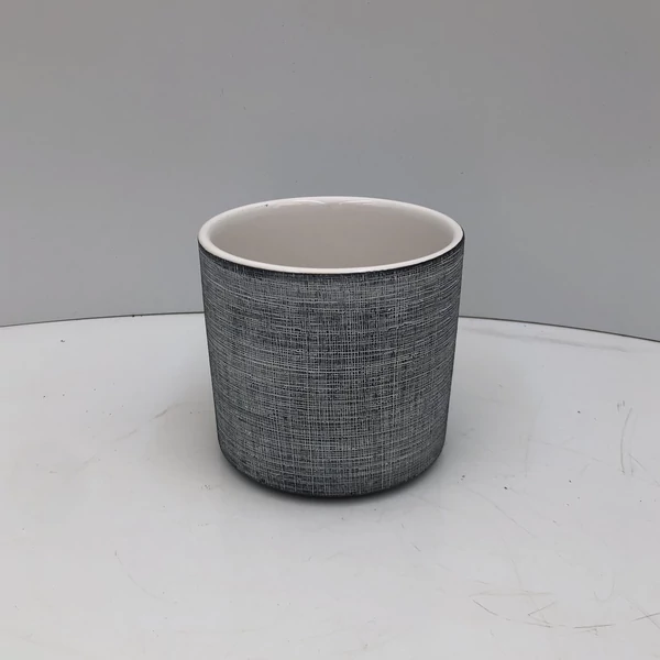 Kerámia kaspó NDT FLORENCE SZÜRKE 14/13 CM   