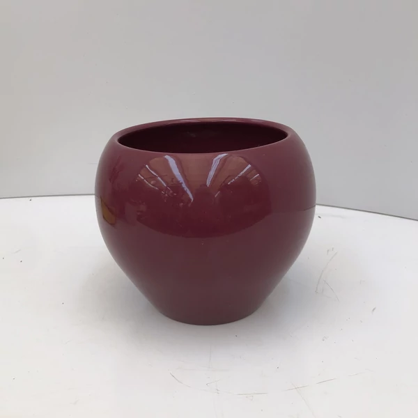 Kerámia kaspó NDT LUNA SPHERE PIROS 15,8/12,7 CM  