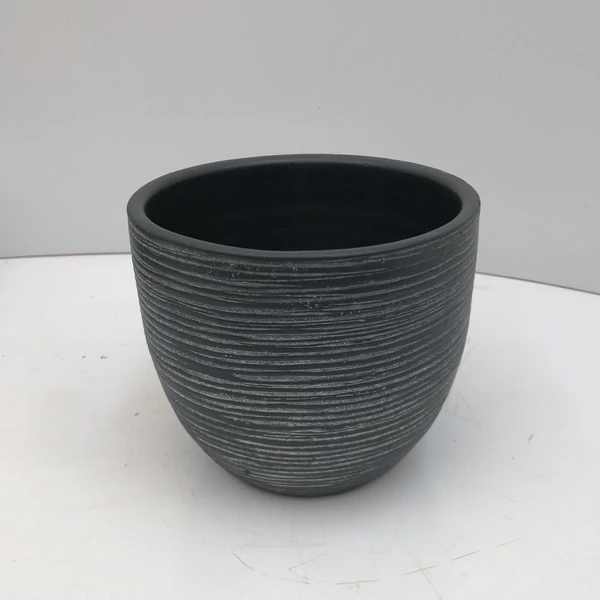 Kerámia kaspó NDT LE HAVRE SZÜRKE 14/12CM   