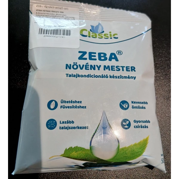 ZEBA VÍZRAKTÁROZÓ 50G