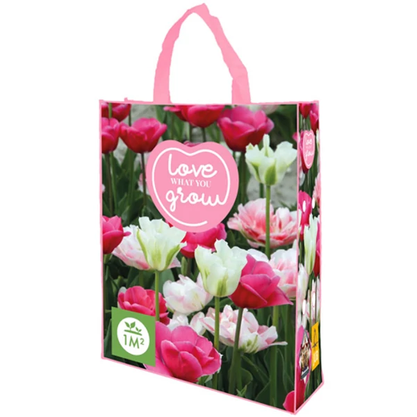 Tulipán VIRÁGHAGYMA TÁSKA TULIPS PINK LOVE WHAT YOU GROW 30DB/TÁSKA JUB 721035