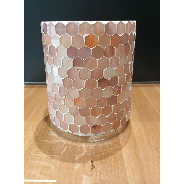 Mécsestartó PTMD MOUNIER PINK ÜVEGMOZAIK MÉCSESTARTÓ S 724447