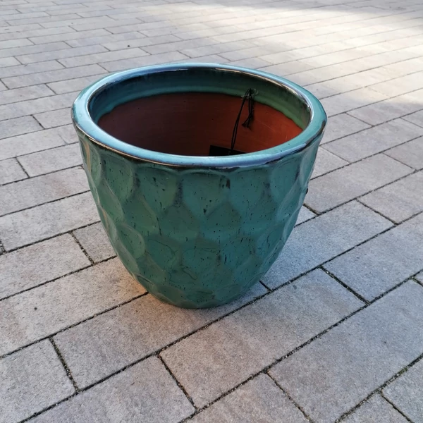 Kaspó NEVIS KERÁMIA KASPÓ TÜRKIZ 21×23CM