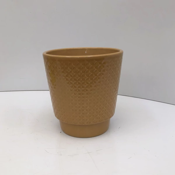 Kerámia kaspó NDT ODENSE SÁRGA KASPÓ 15/15,5 CM  
