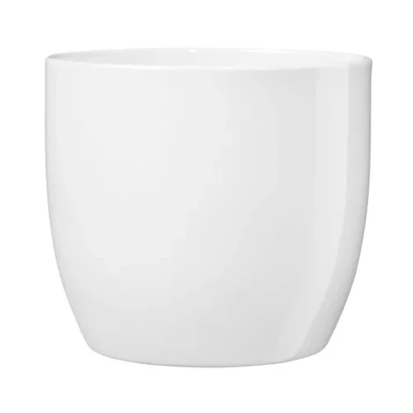Kerámia kaspó BASEL XXL FEHÉR 37CM    