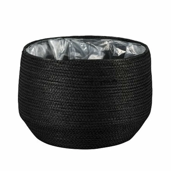 Kaspó NDT BROOKLY 1-01Z FEKETE KASPÓ 35/24CM