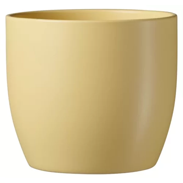 Kerámia kaspó KERÁMIA BASEL HOLDSÁRGA MATT 16CM