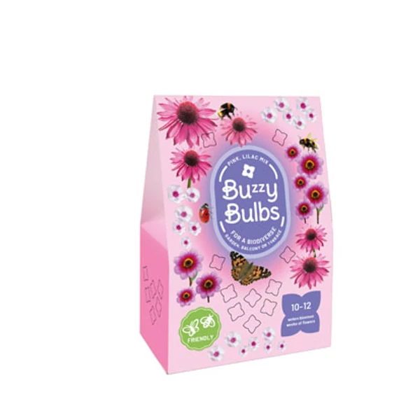 Virághagyma mix VIRÁGHAGYMA TÁSKA BUZZY BUBLBS PINK-LILAC MIX 5DB/CSOMAG JUB 701535