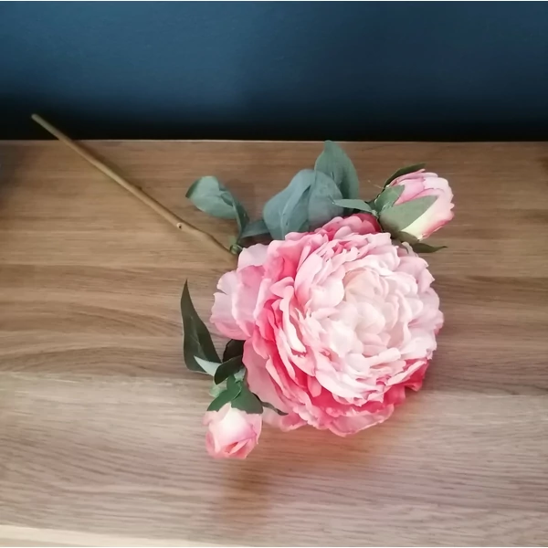 Dekoráció SELYEM PAEONIA 1 SZÁL