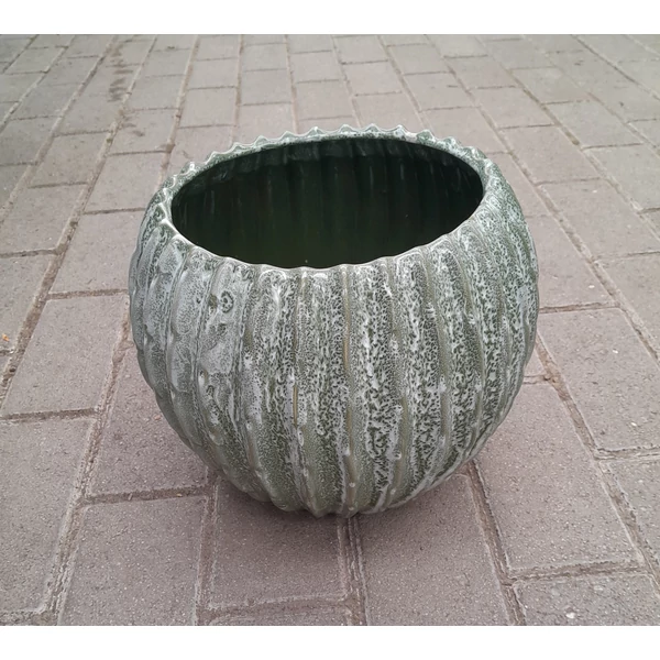 Kaspó JOVI ZÖLD KERÁMIA KASPÓ 23×28,5CM